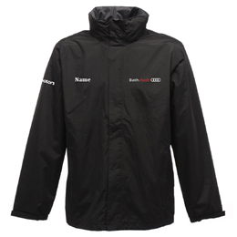 Regatta Ardmore Mesh Lined Jacket Black with logos Bath Audi