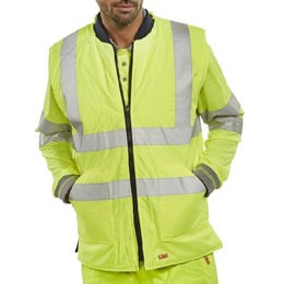 Hi-Vis Bodywarmer Yellow EN471-With Logo 