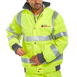 Road Maintenance Hi-Vis Breathable Bomber Jacket EN471-Yellow