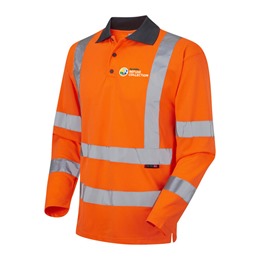 Refuse Coolviz Hi-Vis Polo Shirt Orange