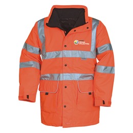 Refuse Hi-Vis Breathable Unlined Jacket EN471- Orange