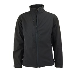 Deluxe Softshell Jacket Black-With Logo 