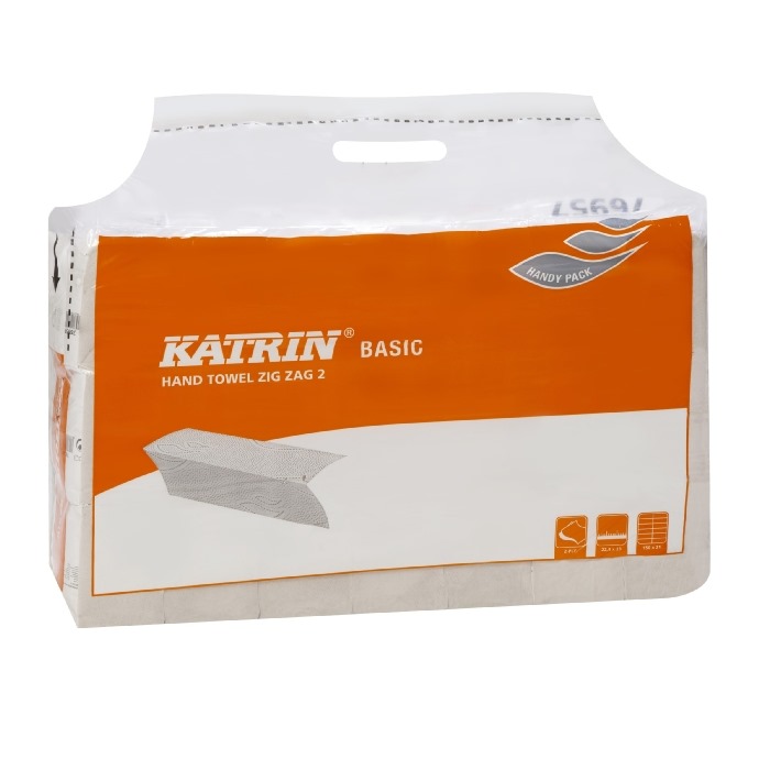 Katrin Basic Natural 2ply Zig Zag Handtowels