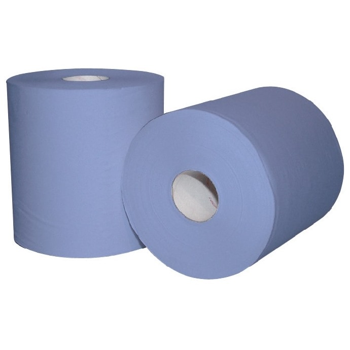 Blue Centrefeed Paper Rolls Case 6