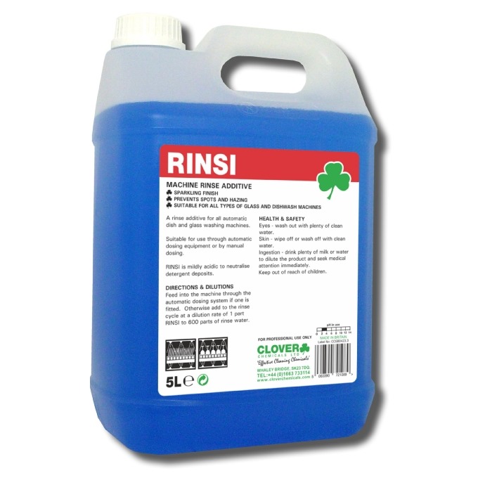 Clover Rinsi Dish Wash Rinse Aid 5 litre