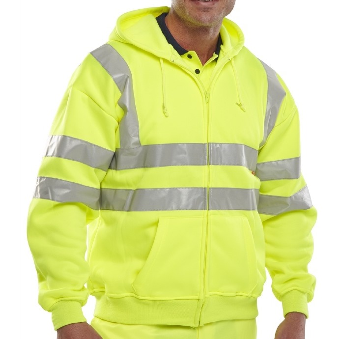 Hi-Vis Hooded Zip Sweatshirt