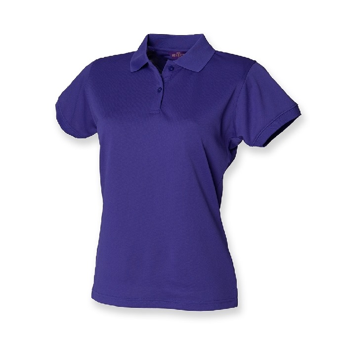 Henbury Ladies Coolplus Polo Shirt Purple