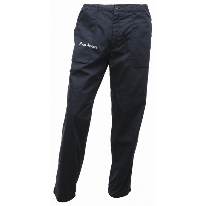 Regatta Regular Action Trousers Navy-With Mon Motors Logo