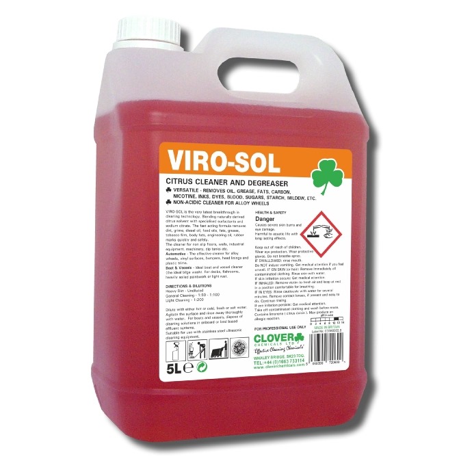 Clover Viro-Sol Cleaner Degreaser - 5L