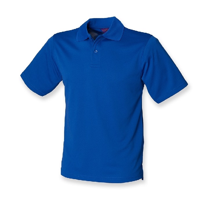 Henbury Mens Coolplus Polo Shirt Royal Blue