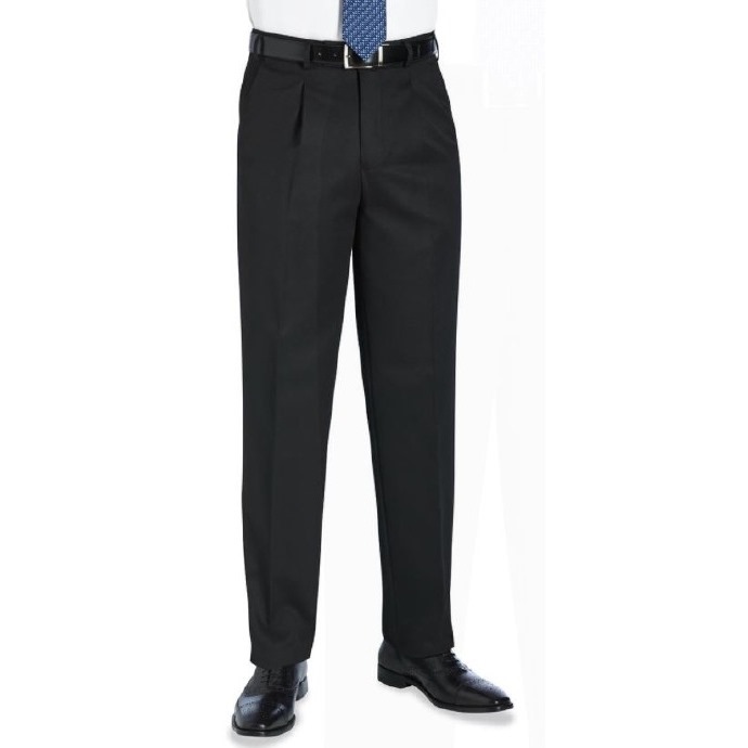  Atlas Waistease Mens Trousers Black with Tax Tabs