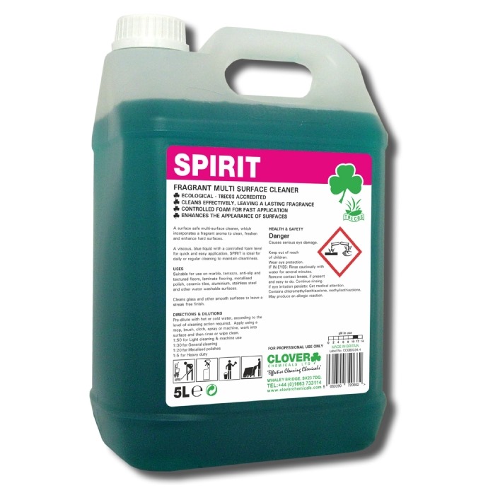 Clover Spirit Multi Surface Cleaner 5 litre