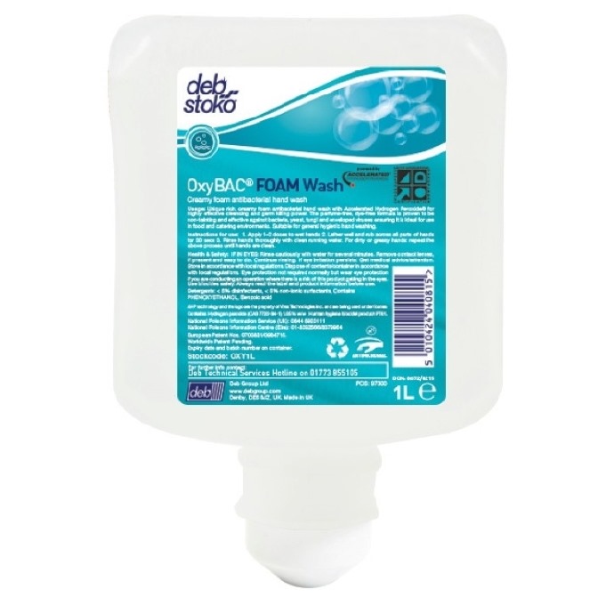 Deb OxyBac Foam Wash Hand Soap