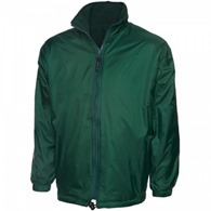 Reversible Waterproof Jacket - Bottle Green