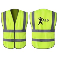 Hi-Vis Waistcoat Yellow With Heatseal ALS Rear