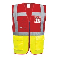 Paris Executive Vest Yellow/Red